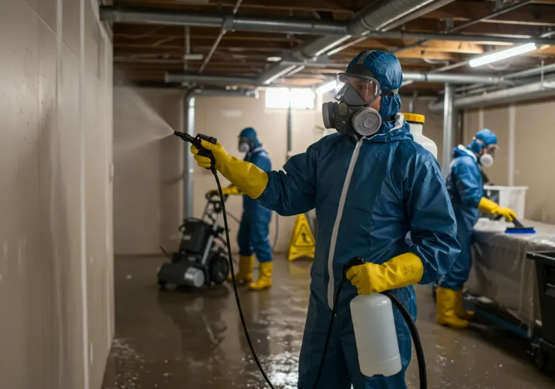 Basement Sanitization and Antimicrobial Treatment process in Perryville, MO